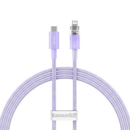 Baseus Explorer Series Fast Charging Cable with Smart Temperature Control Type-C to iP 20W 1m Purple