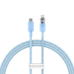 Baseus Explorer Series Fast Charging Cable with Smart Temperature Control Type-C to iP 20W 1m Blue