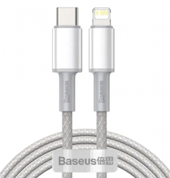 Baseus High Density Braided Fast Charging Data Cable Type-C to iP PD 20W 2m White