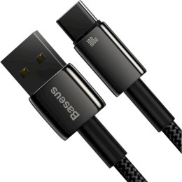 Baseus Tungsten Gold Fast Charging Data Cable USB to Type-C 100W 2m Black