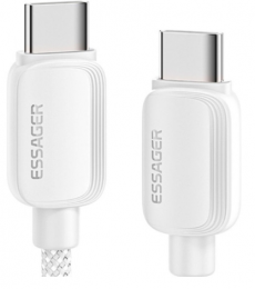 ESSAGER Waves Type-C to Type-C 100W 1m white