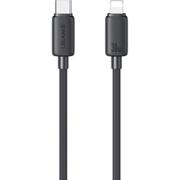Usams US-SJ692 30W Striped Data Cable Type-C To Lightning-KY Series 1m black