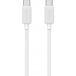 Usams US-SJ696 60W Striped Data Cable Type-C To Type-C-KY Series 2M white