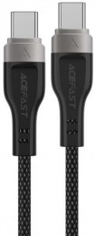 ACEFAST C11-03 Type-C to Type-C 3A, 60W, 1.2m, nylon + PVC, zinc connectors, Black