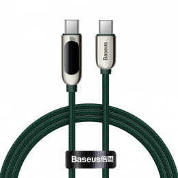 Baseus Display Fast Charging Data Cable Type-C to Type-C 100W 2m Green
