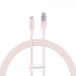 Baseus Explorer Series Fast Charging Cable with Smart Temperature Control Type-C to Type-C 100W 1m Baby Pink