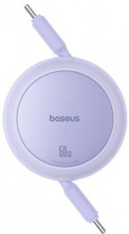 Baseus Free2Pull Mini Charging Cable USB-C to USB-C 60W 1m Nebula Purple