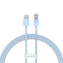 Baseus Explorer Series Fast Charging Cable with Smart Temperature Control USB to iP 2.4A 1m Blue