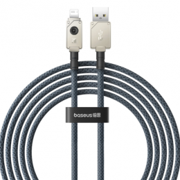 Baseus Unbreakable Series Fast Charging Data Cable USB to iP 2.4A 2m Stellar White