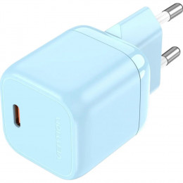 Vention 1 port USB C GaN Charger 30W EU Plug Blue FAKL0 EU