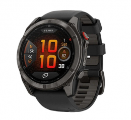 Garmin Fenix 8 Pro 51 mm AMOLED Carbon Gray DLC Titanium with Black/Pebble Gray (010-03199-00) EU