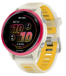 Garmin Forerunner 570 42mm Raspberry Aluminum w. Translucent Bone/Mango Band (010-02970-02) EU