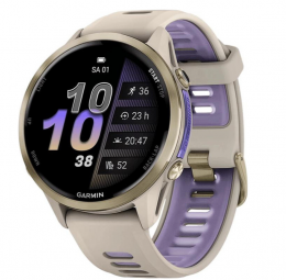 Garmin Forerunner 970 Soft Gold Titanium w. French Gray C. and French Gray/T. Indigo Band (010-02969-02/12) EU