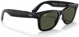 Ray-Ban Meta Wayfarer Standard - Matte Black / Clear to Graphite Green Transitions (RW4006 601S1M 50-22