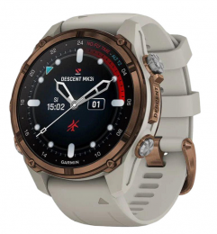Garmin Descen Mk3i – 43 mm Bronze PVD Titanium with French Gray Silicone Band (010-02753-13/14) EU