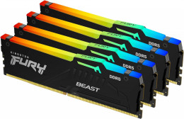 Kingston FURY (ex. HyperX) Beast RGB XMP Black DDR5 4x32GB (KF556C40BBAK4-128)