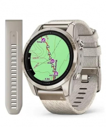 Garmin Epix Pro Gen 2 Sapphire 42mm Soft Gold w. Cream H. Nylon Band (010-02802-20) EU