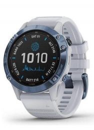 Garmin Fenix 6 Pro Solar Edition Mineral Blue with Whitestone Band (010-02410-19) EU