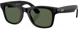 Ray-Ban | Meta Skyler [Gen 2] Standard Shiny Black Frame / G-15 Green Lenses (RW4014 601/71 52-20)