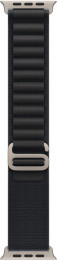 Apple for Apple Watch 49mm - Alpine Loop Natural Titanium Finish Black - Medium (MFTF4)