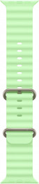 Apple for Apple Watch 49mm - Ocean Band Natural Titanium Finish Neon Green (MGCF4)