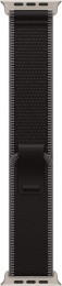 Apple for Apple Watch 49mm - Trail Loop Natural Titanium Finish Black/Charcoal - S/M (MFT84)
