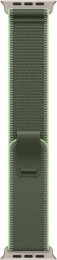 Apple for Apple Watch 49mm - Trail Loop Natural Titanium Finish Green/Neon - M/L (MFT54)