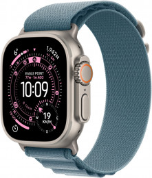 Apple Watch Ultra 3 - 49mm Natural Titanium Case with Light Blue Alpine Loop - Large (MEWP4) Код: 440072