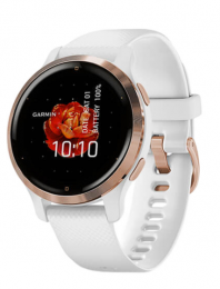 Garmin Venu 2S Rose Gold Bezel with White Case and Silicone Band (010-02429-13/03) EU