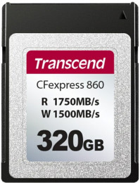 Transcend 320 GB CFexpress 860 Type B NVMe PCIe Gen3 x2 (TS320GCFE860)