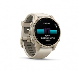 Garmin Fenix 8 43mm AMOLED Sapphire Soft Gold w. Fog Gray/Dark Sandstone S. Band (010-02903-10/11) EU
