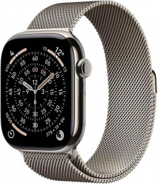 Apple Watch Series 11 GPS Cellular 46mm Slate Tit. Case w. Slate Milanese Loop - S/M (MFD34)