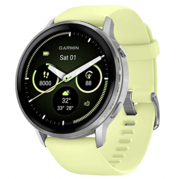 Garmin Venu 4 45 mm Silver with Citron Silicone Band (010-03014-02) EU