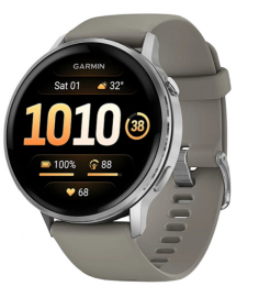 Garmin Venu 4 45 mm Silver with Silver Gray Silicone Band (010-03014-01) EU