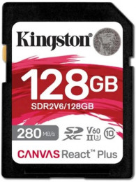 Kingston Canvas React Plus U3 V60 SDXC 128Gb (SDR2V6/128GB)