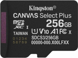 Kingston Canvas Select Plus Gen3 UHS-I U1 V10 A1 Micro SDXC 256GB (SDCS3/256GBSP)