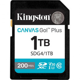Kingston 1TB SDXC сlass 10 UHS-I U3 V30 Canvas Go Plus G4 (SDG4/1TB)