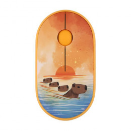 2E MF300 Capybara Sunset Silent Wireless Yellow (2E-MF300WCAPIBARAYW)