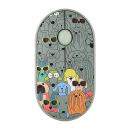 2E MF300 PETSDOGS Silent Wireless/Bluetooth Green (2E-MF300WPETSGN)