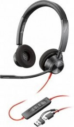 Poly Blackwire 3320 Stereo USB-C Headset + USB-C/A Adapter (8X219AA)