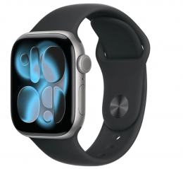 Смарт-годинник Apple Watch Series 11 GPS 42mm Space Grey Aluminium Case with Black Sport Band - M/L (MEQX4RK/A)