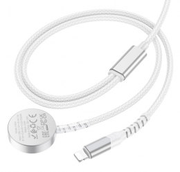 HOCO CW54 2-in-1 charging cable iP+iWatch White