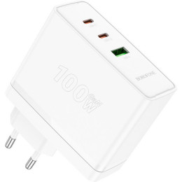 BOROFONE BN11 Imperial PD100W three-port(2C1A) charger White