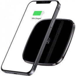 Usams CD154 Zinc Alloy Ultra-thin Fast Wireless Charger 15W Black