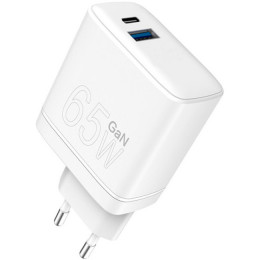 WUW-C175 65W GaN USB A+USB C white