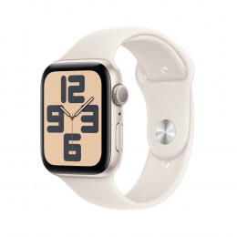 Apple Watch SE 2 GPS 44mm Starlight Aluminium Case w. Starlight Sport Band - M/L (MXEV3)