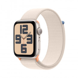 Apple Watch SE 2gn GPS 44mm Starlight Aluminium Case with Starlight Sport Loop (MRE63)