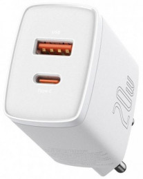 Baseus Compact Quick Charger U+C 20W EU White CCXJ-B02