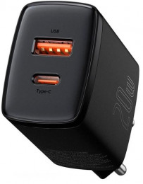 Baseus Compact Quick Charger U+C 20W EU Black CCXJ-B01