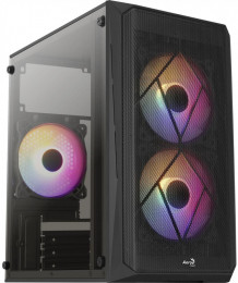 AeroCool CS-107-A-BK-v2 Black with window (ACCX-PC14002.11)